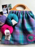 The Retro Harris Tweed Knitting Bag