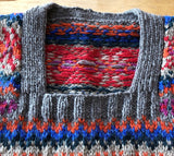 Lyra Fair Isle Slipover : Knit Kit in Northern Lights