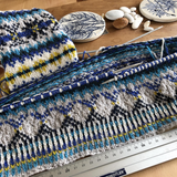 Lyra Fair Isle Slipover : Knit Kit in Sea Glass