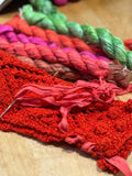 Sari Silk - small hanks of beautiful sari silk for embellishment or knitting in.