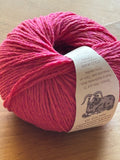 Camellia : Lalland Aran 100%  Lambswool Spun in Scotland