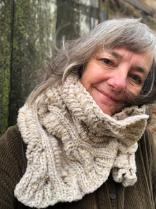 Brooklyn Short Cowl / Snood : Handknitted in Scotland : Lalland Lambswool