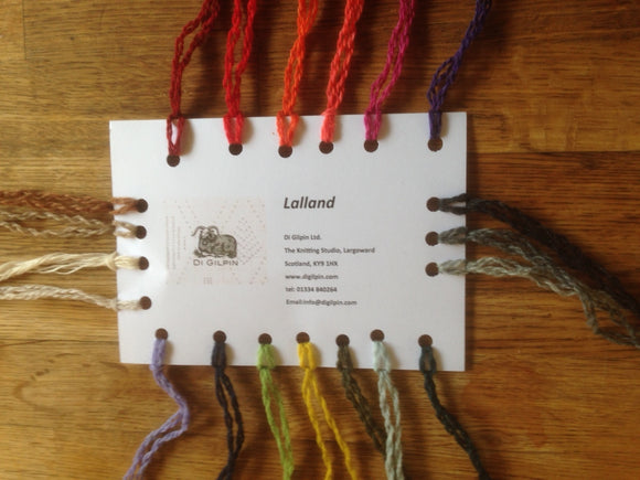 A Lalland Lambswool Shade Card
