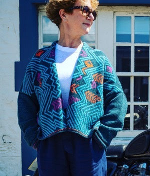 Shoowa Jacket : Knit Kit in Raffia